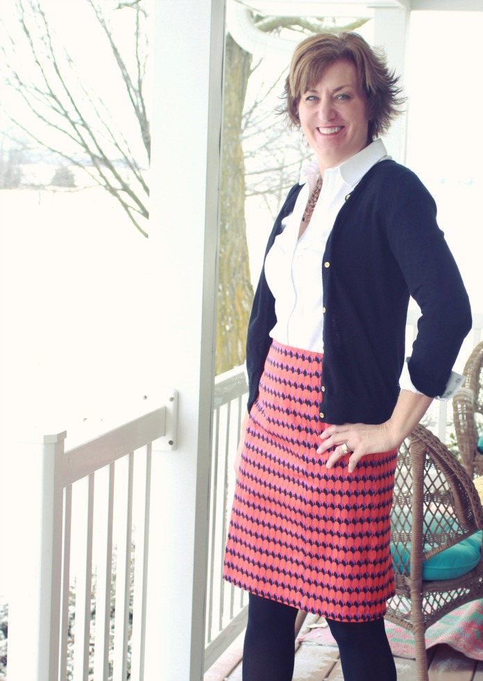 Mood Fabric's Nanette Lepore stretch cotton skirt